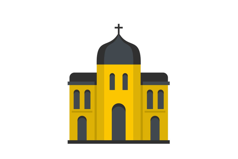 church-architecture-icon-flat-style