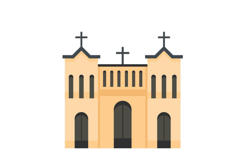 protestant-church-icon-flat-style