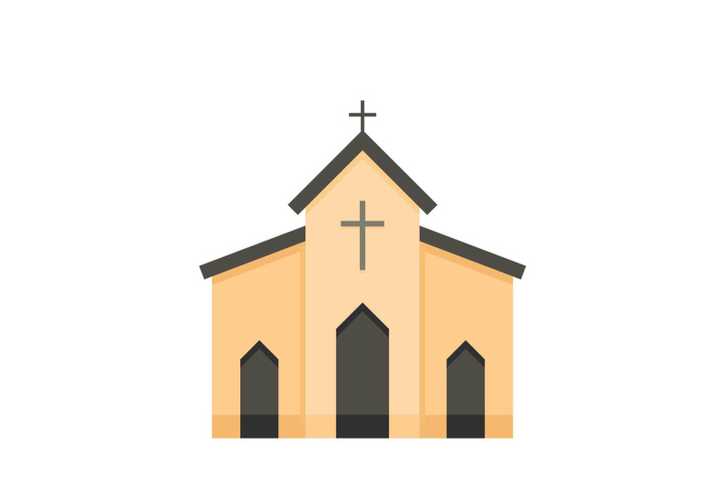 chapel-icon-flat-style