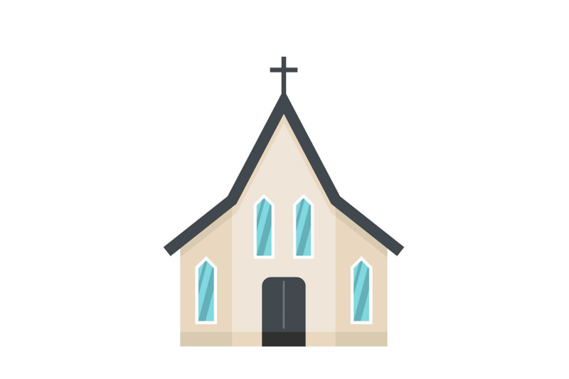 easter-church-icon-flat-style