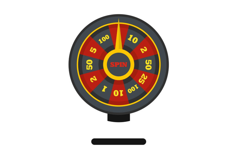 roulette-wheel-icon-flat-style