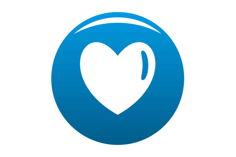 warm-human-heart-icon-vector-blue