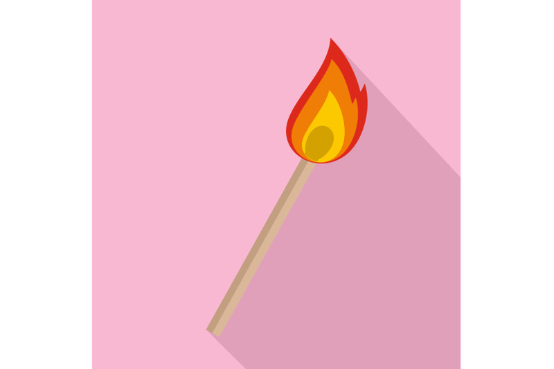 burning-matche-icon-flat-style