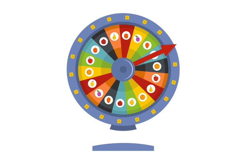 fortune-wheel-icon-flat-style