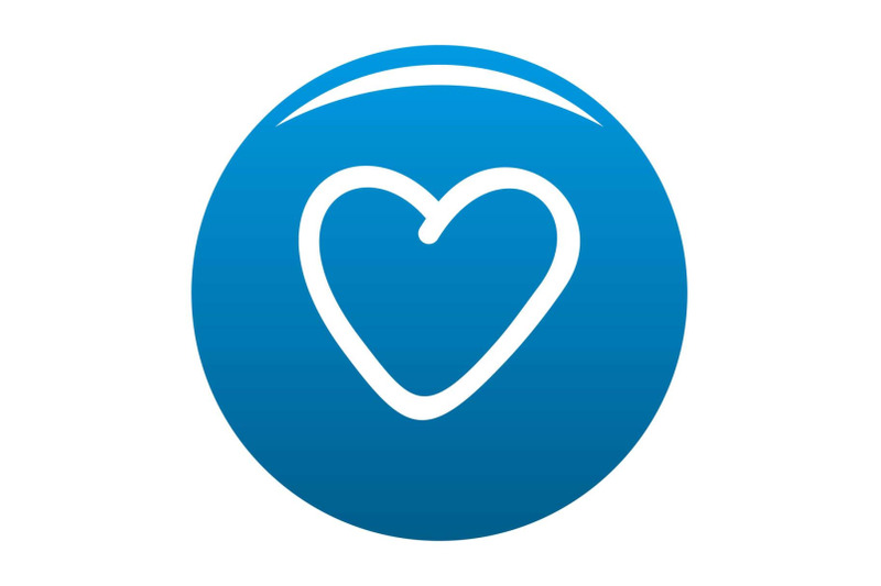 greedy-heart-icon-vector-blue