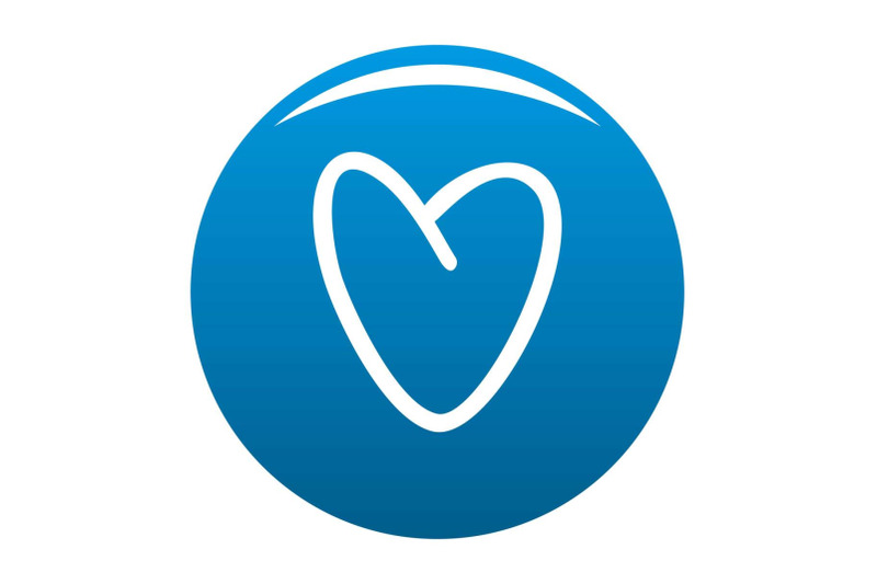 golden-heart-icon-vector-blue