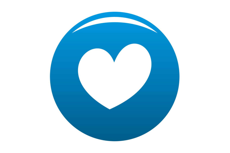 fiery-heart-icon-vector-blue