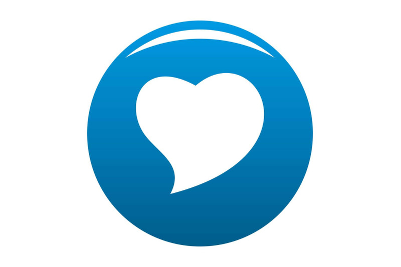 brave-heart-icon-vector-blue