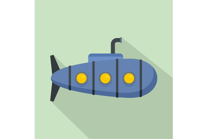 nautical-submarine-icon-flat-style