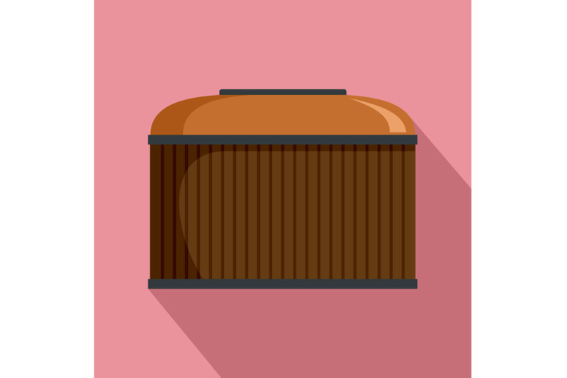 cognac-wood-barrel-icon-flat-style