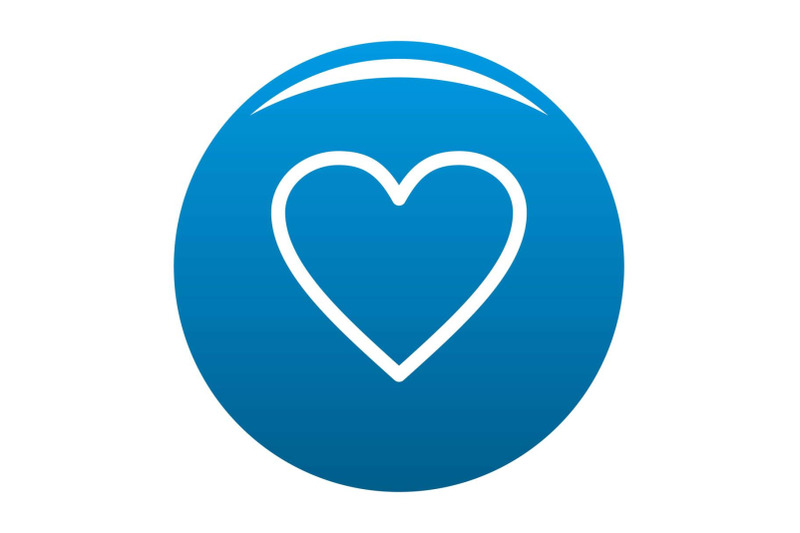 ardent-heart-icon-vector-blue