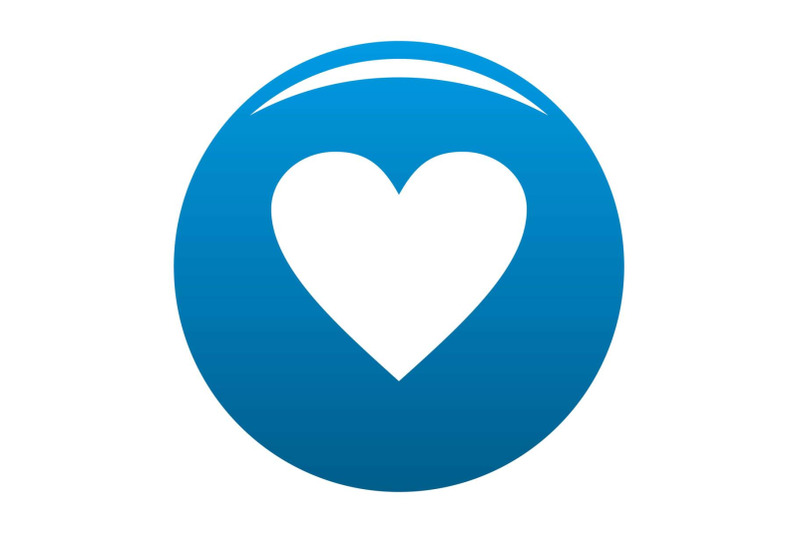 dull-heart-icon-vector-blue