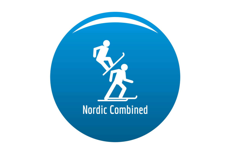 nordic-combined-icon-vector-blue