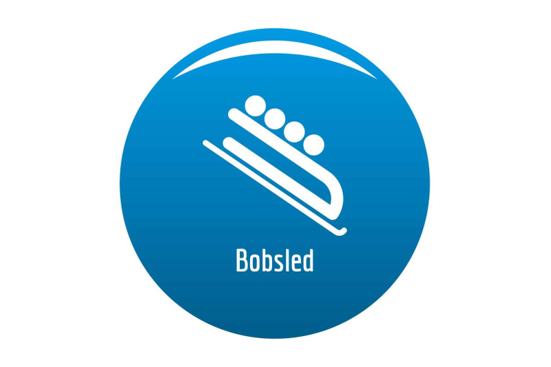 bobsled-icon-vector-blue