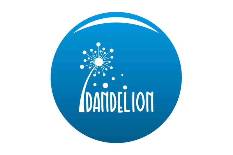forest-dandelion-logo-icon-vector-blue