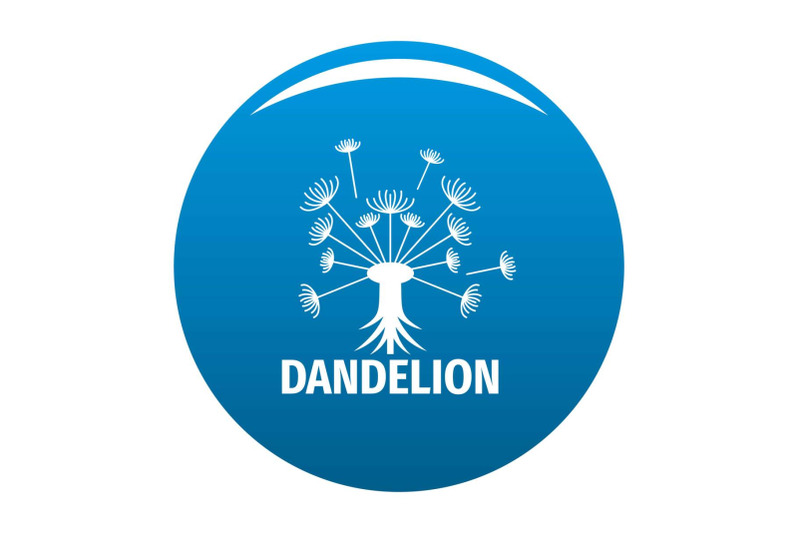 spring-dandelion-logo-icon-vector-blue