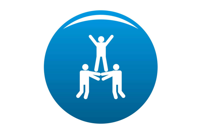 happy-teamwork-icon-vector-blue