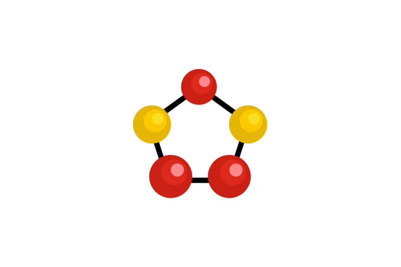 hexagonal-lattice-icon-flat-style