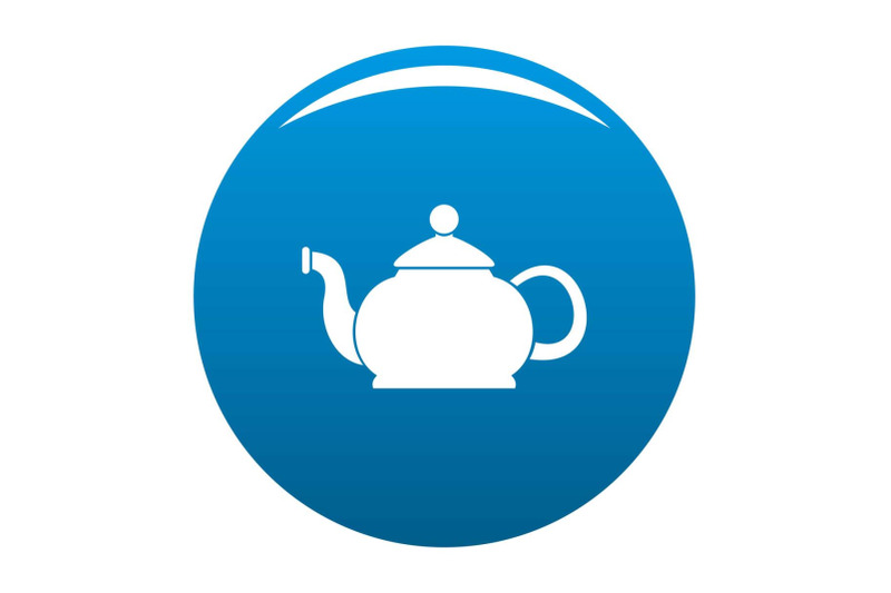 closed-teapot-icon-vector-blue