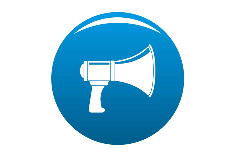 noise-of-megaphone-icon-vector-blue