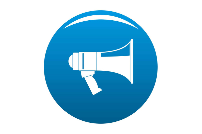 megaphone-icon-vector-blue