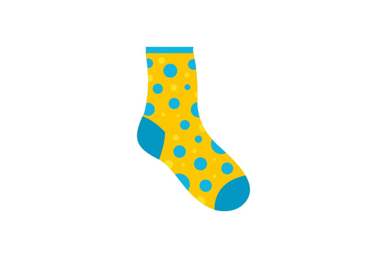 lost-sock-icon-flat-style