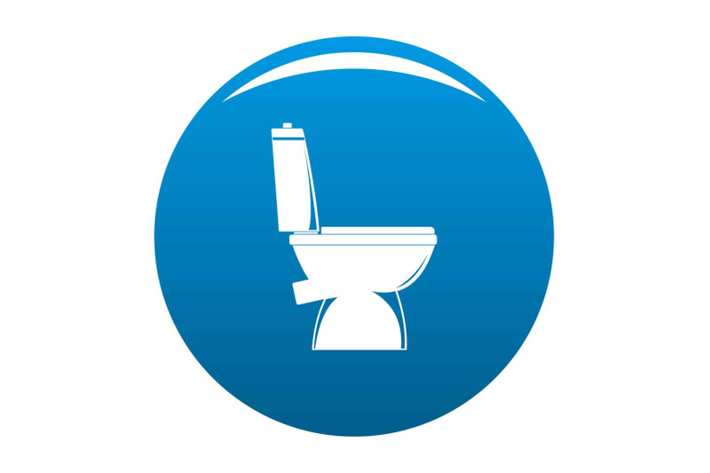 home-toilet-icon-vector-blue