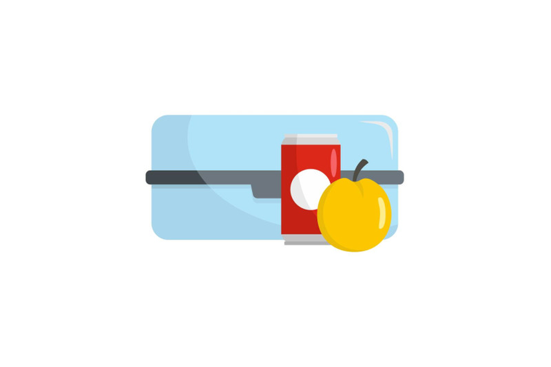 plastic-lunchbox-icon-flat-style
