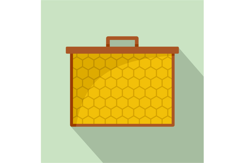 hexagonal-honey-icon-flat-style