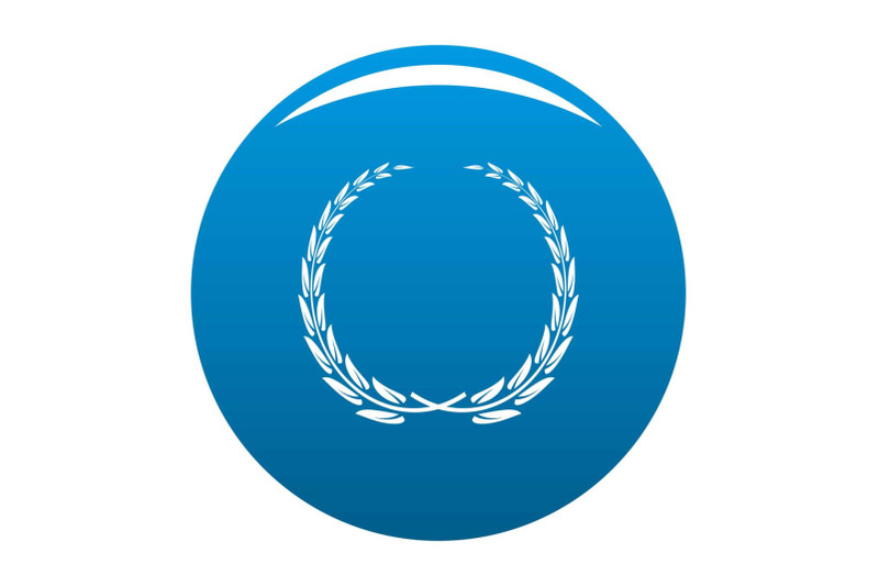 glory-wreath-icon-vector-blue