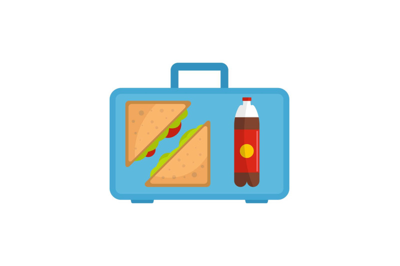 office-breakfast-icon-flat-style
