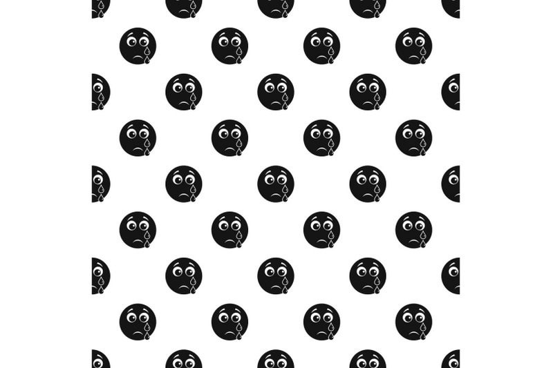 cry-smile-pattern-vector-seamless