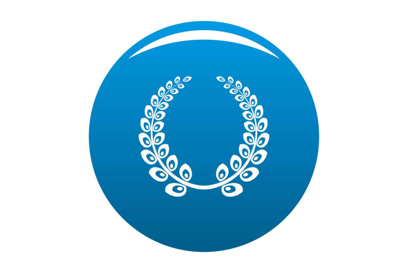 wreath-icon-vector-blue