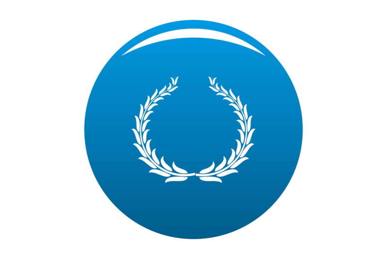 winning-wreath-icon-vector-blue