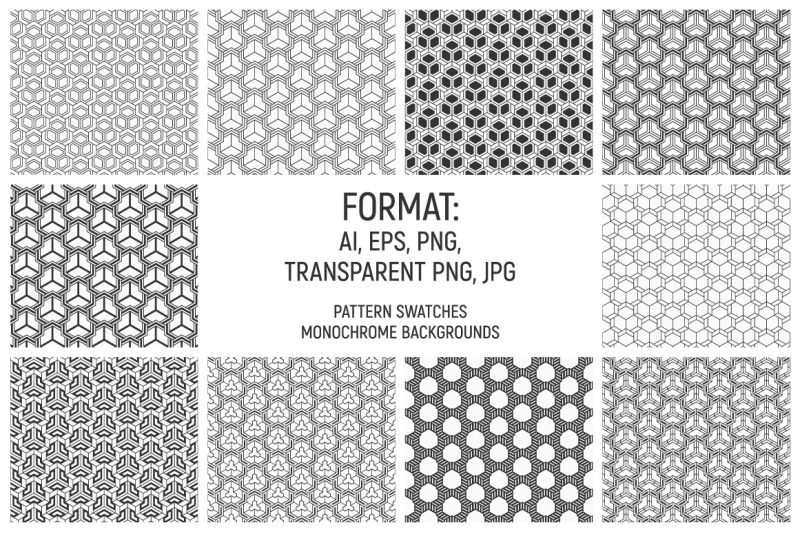 10-hexagonal-seamless-patterns