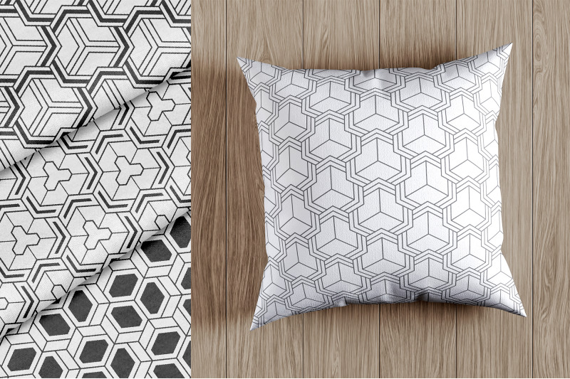 10-hexagonal-seamless-patterns