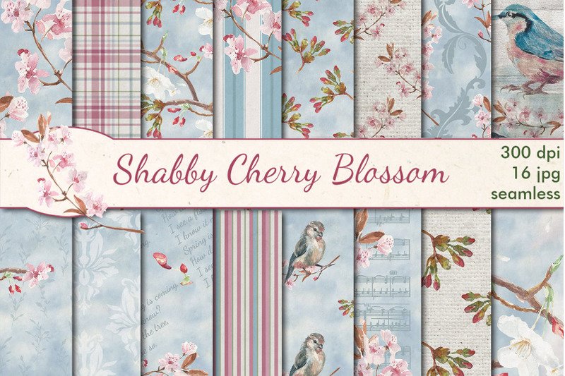 shabby-cherry-blossom-seamless-patterns