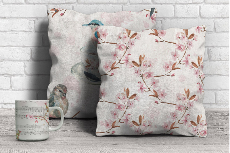 shabby-cherry-blossom-seamless-patterns