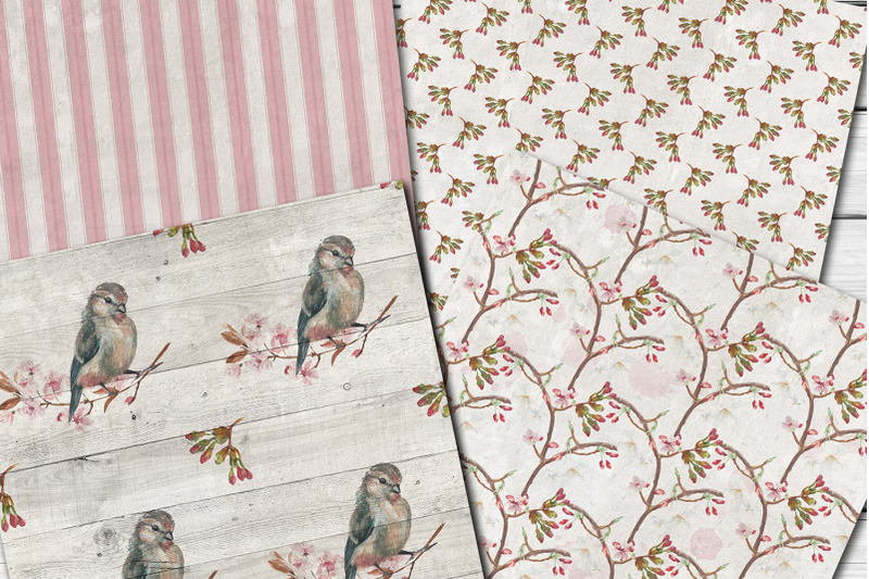 shabby-cherry-blossom-seamless-patterns