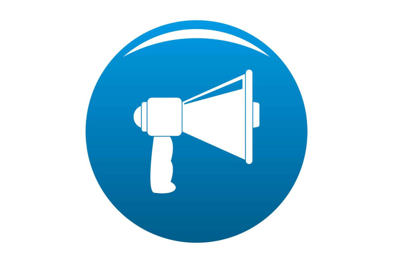 small-megaphone-icon-vector-blue