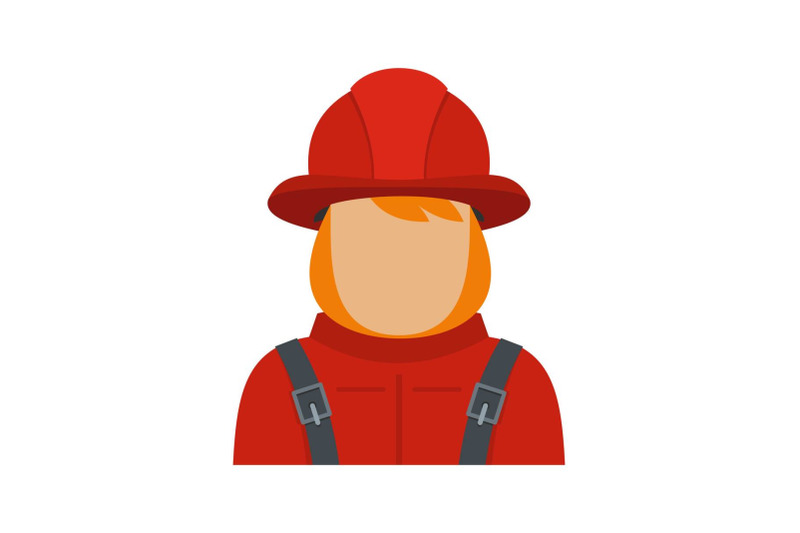 firefighter-icon-flat-style