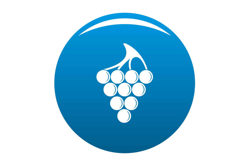 green-grape-icon-vector-blue