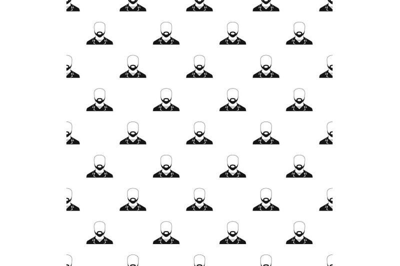 man-avatar-pattern-vector-seamless