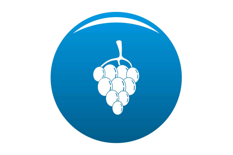 berry-grape-icon-vector-blue