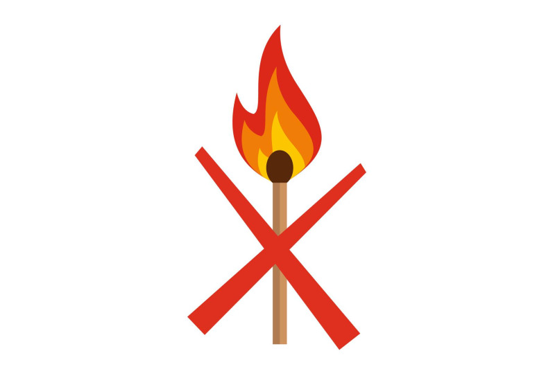 no-fire-icon-flat-style