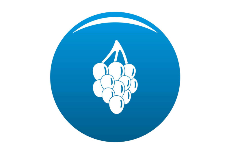 bunch-grape-icon-vector-blue