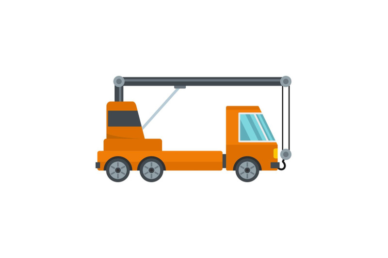 car-crane-icon-flat-style