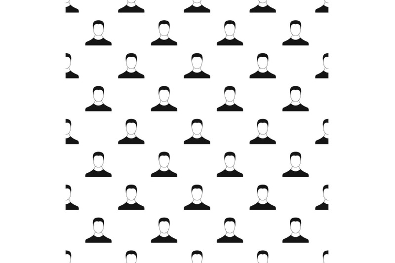 man-avatar-pattern-vector-seamless