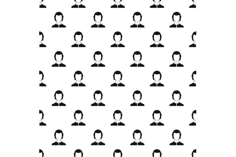 man-avatar-pattern-vector-seamless