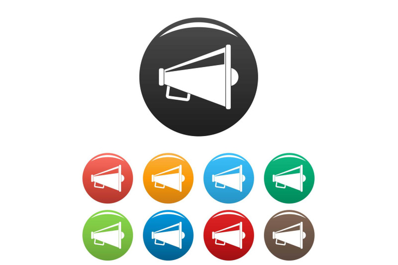 speaker-icons-set-color-vector